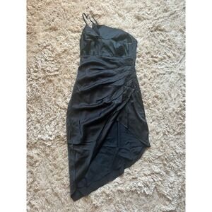 NWT DO+BE‎ Asymmetrical One Shoulder Black Dress